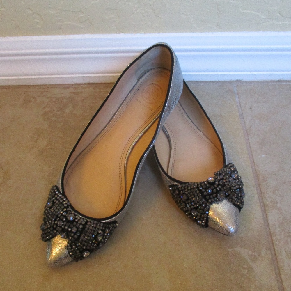 Tory Burch Pewter/Black Vanessa-32148450 Flats Wom